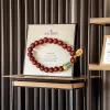 Cinnabar bracelet, crystal bracelet details Picture
